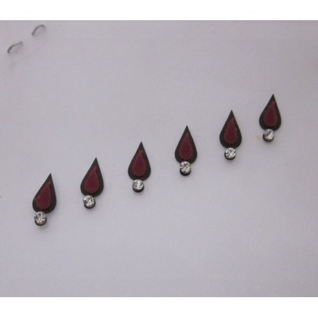 12_182 Stick on Sticker Body Jewelry Fancy Bindi