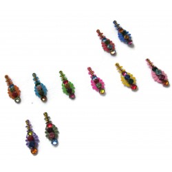 12_204 Stick on Sticker Body Jewelry Fancy Bindi