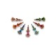 Rhinestone Jeweled Bindis Indian Forehead dots Sticker jewelry