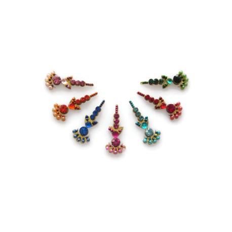 Rhinestone Jeweled Bindis Indian Forehead dots Sticker jewelry