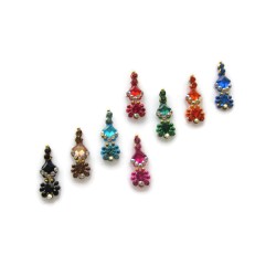 Rhinestone Jeweled Bindis Indian Forehead dots Sticker jewelry