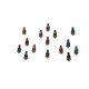 Bindis Multi color Jeweled Bindis Indian Forehead dots Sticker jewelry