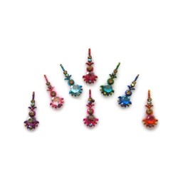Rhinestone Jeweled Bindis Indian Forehead dots Sticker jewelry