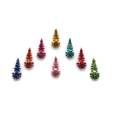 Rhinestone Jeweled Bindis Indian Forehead dots Sticker jewelry