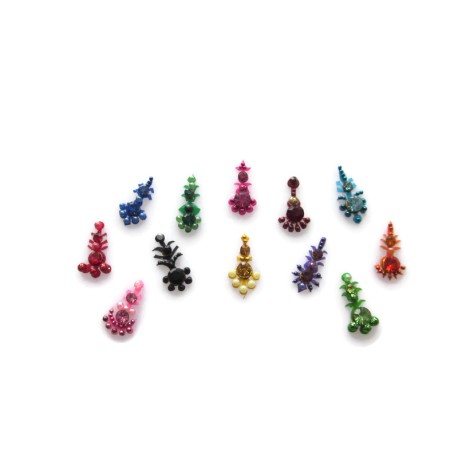 Indian bindi Jeweled Bindis Indian Forehead dots Sticker jewelry