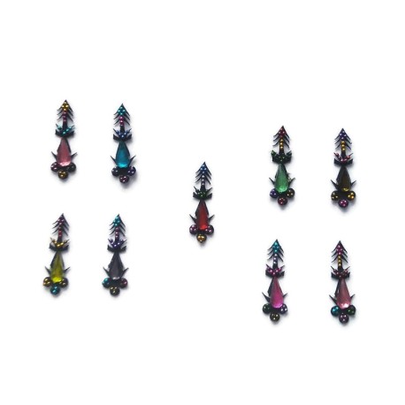 Sticker BINDI kumkum for sale online Gold Silver Diamante Bollywood Fashion Sticker Jewelry