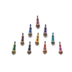 Indian Multi Color Fancy Bindi 1 Pack Bridal Forehead Bindi