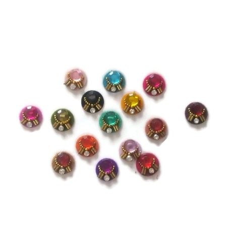 Sticker BINDI kumkum for sale online Gold Silver Diamante Bollywood Fashion Sticker Jewelry